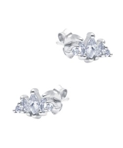 Gorgeous CZ Stone Silver Stud Earring STS-6303
